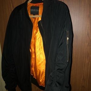 Black bomber jacket